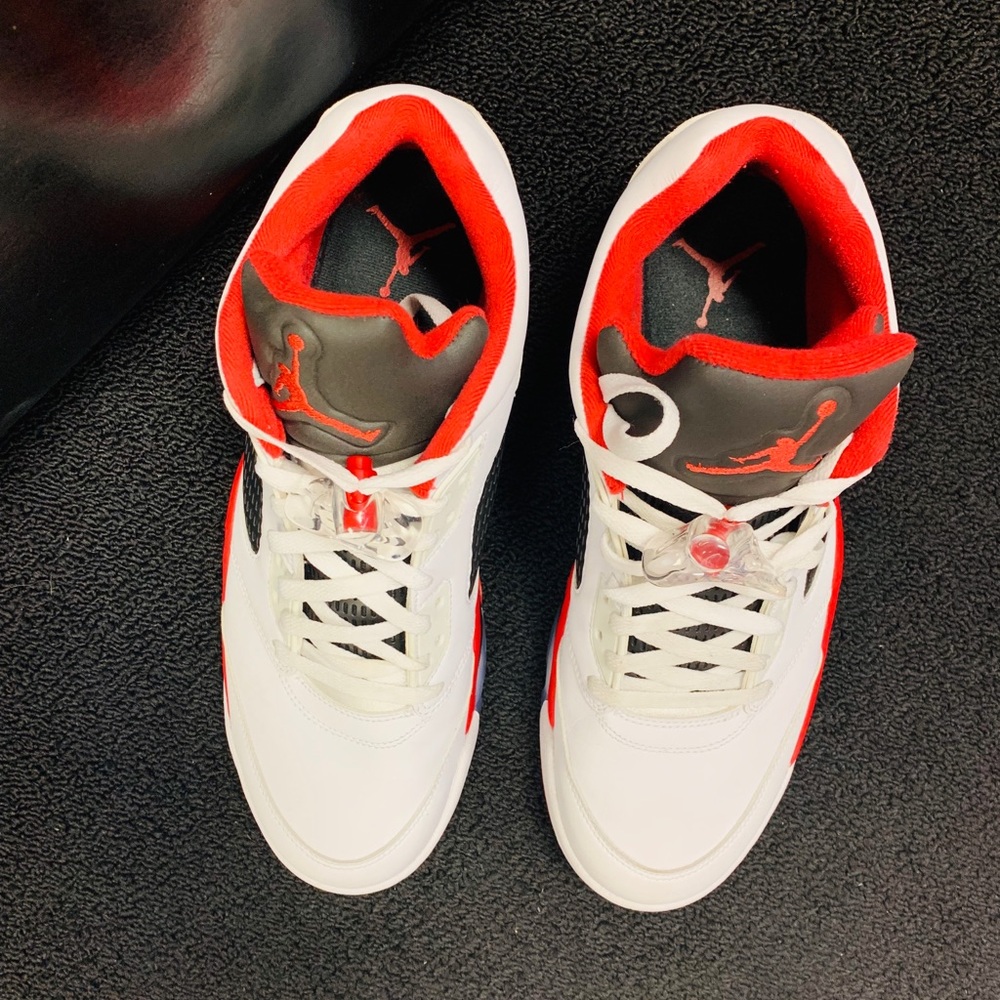 AIR JORDAN 5 RETRO LOW “FIRE RED” - Picture 6 of 8